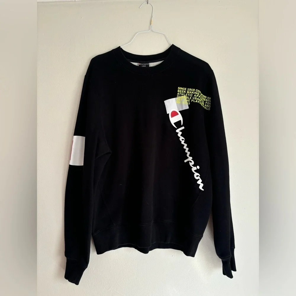 Champion Mens Super Fleece 2.0 Behind The Label Crew - Picture 2 of 9